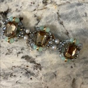 Jewel tone beaded bracelet